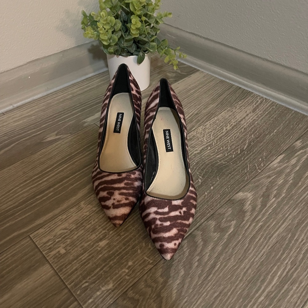 Nine West-Zebra Print Heels